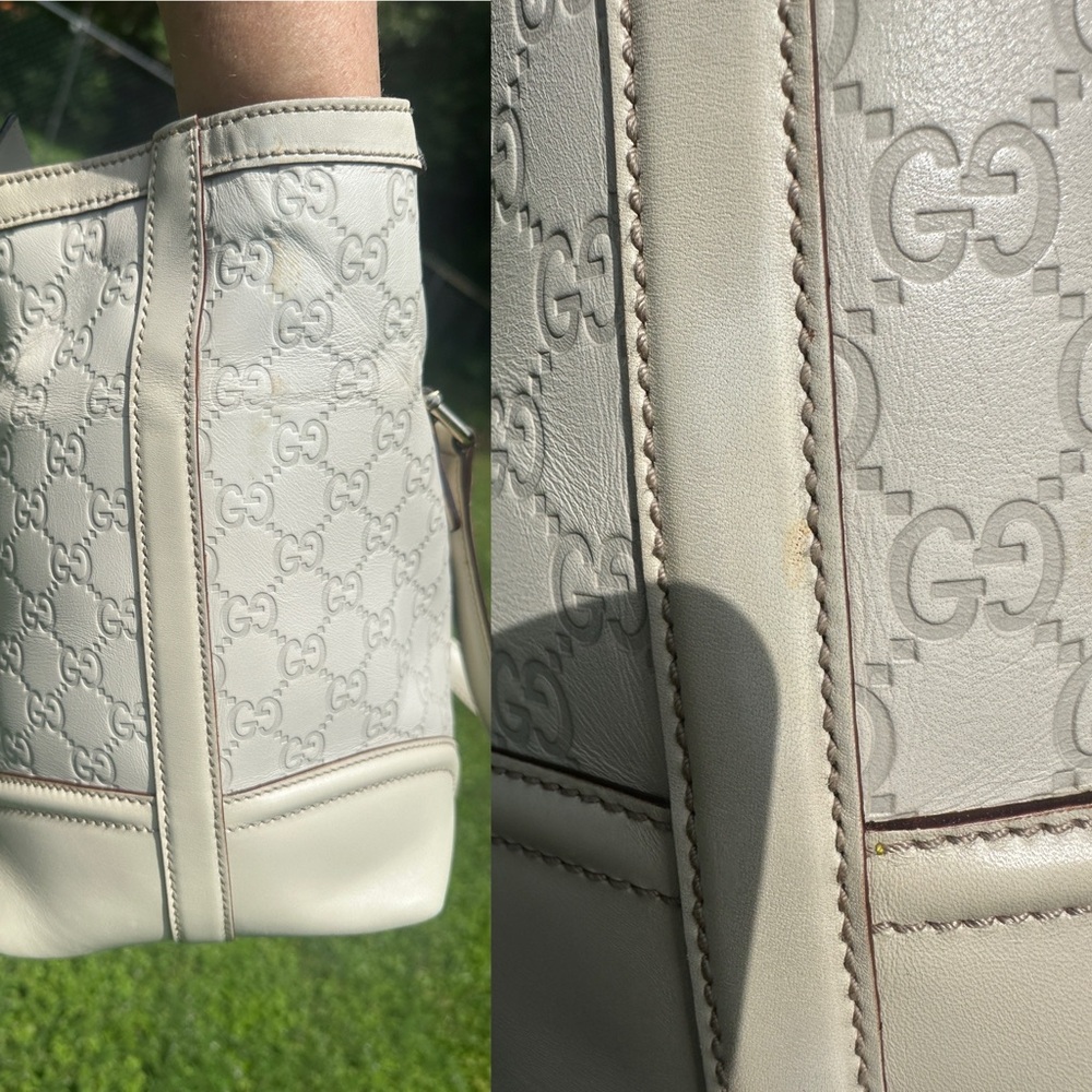 Gucci Leather Treasure Bag White and Beige w/ Key, charm, dusty & COA - Picture 13 of 17